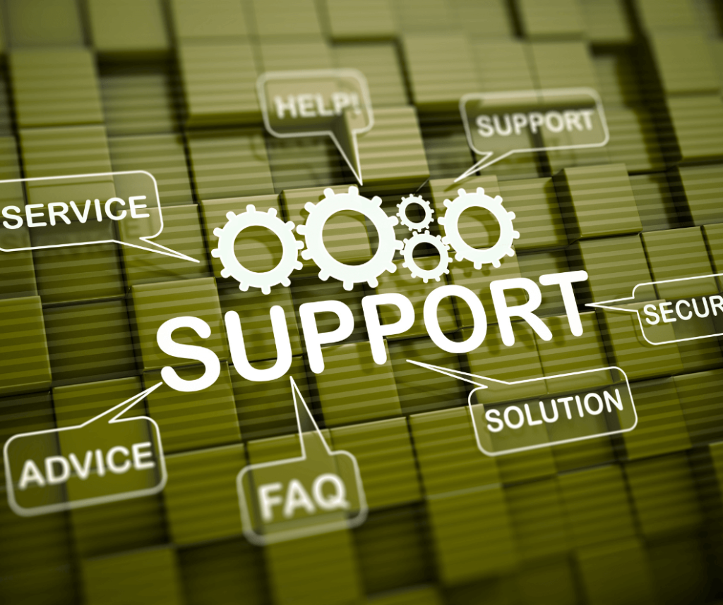 Support services and solutions diagram