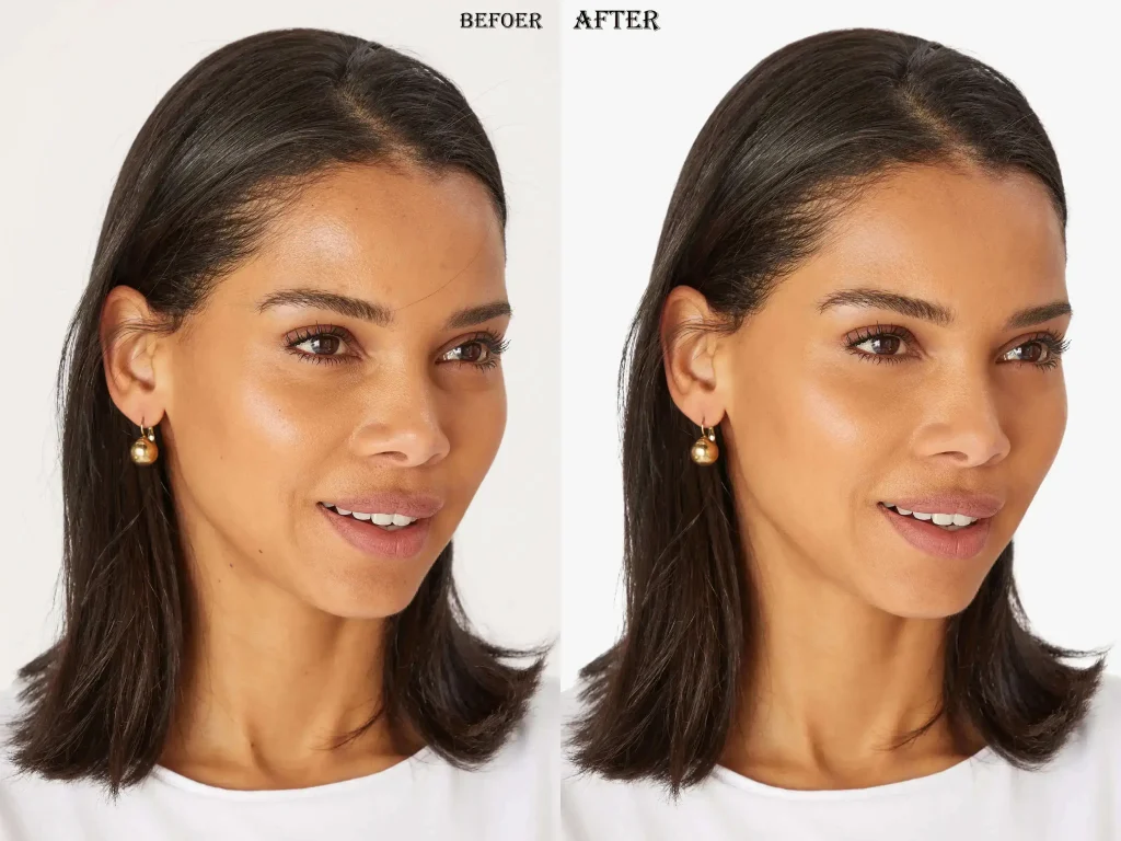 Professional beauty photo retouching service for portraits and fashion photography