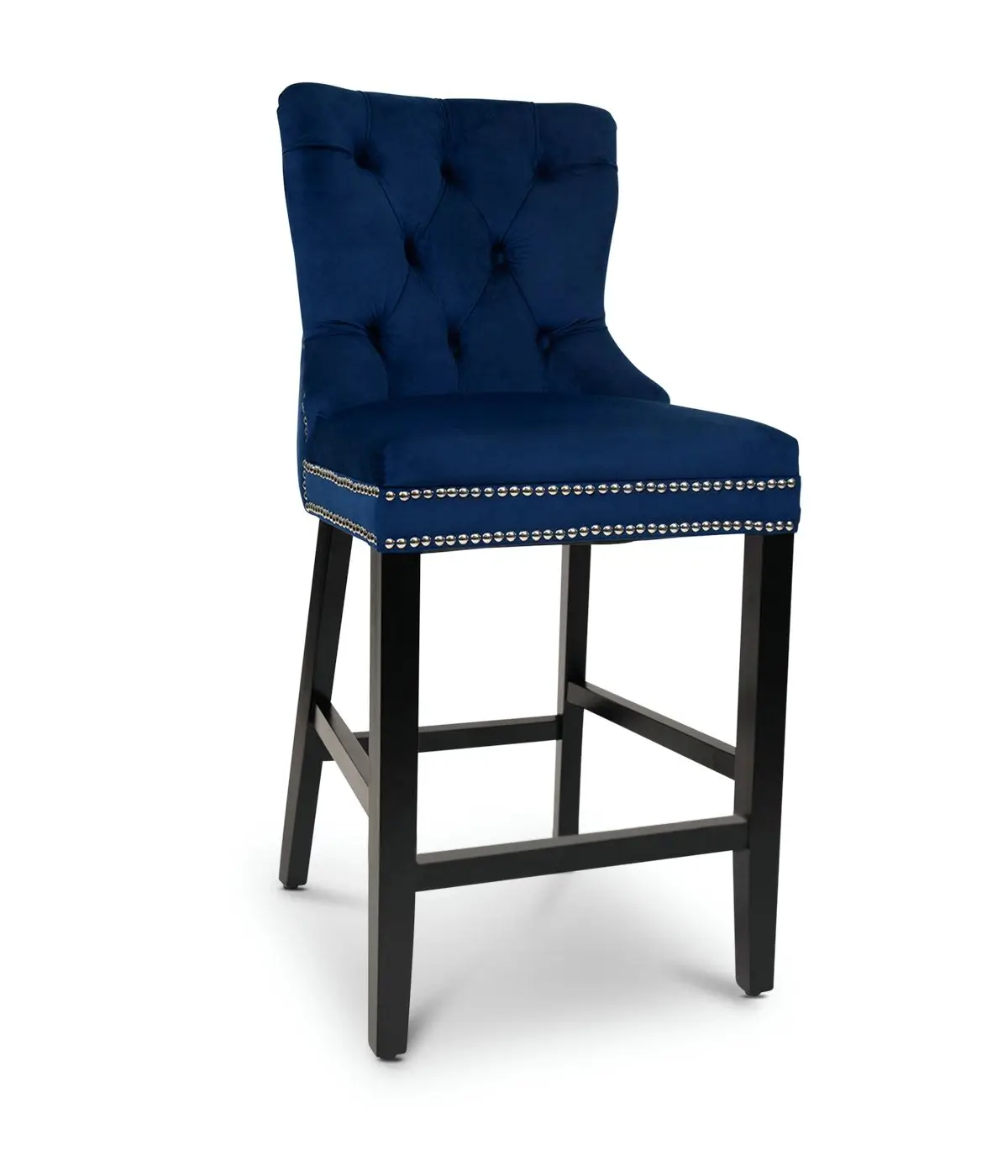 Professional drop shadow service for furniture product photography featuring a blue chair