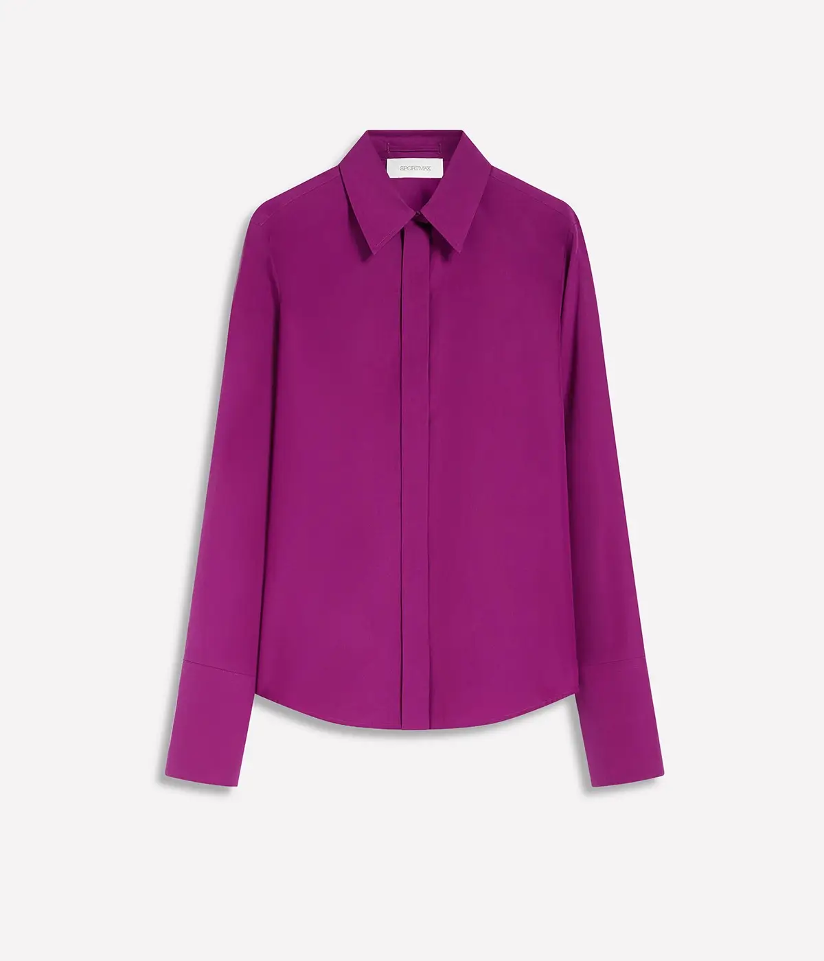 Professional multi-product color matching service for apparel photography featuring a magenta shirt