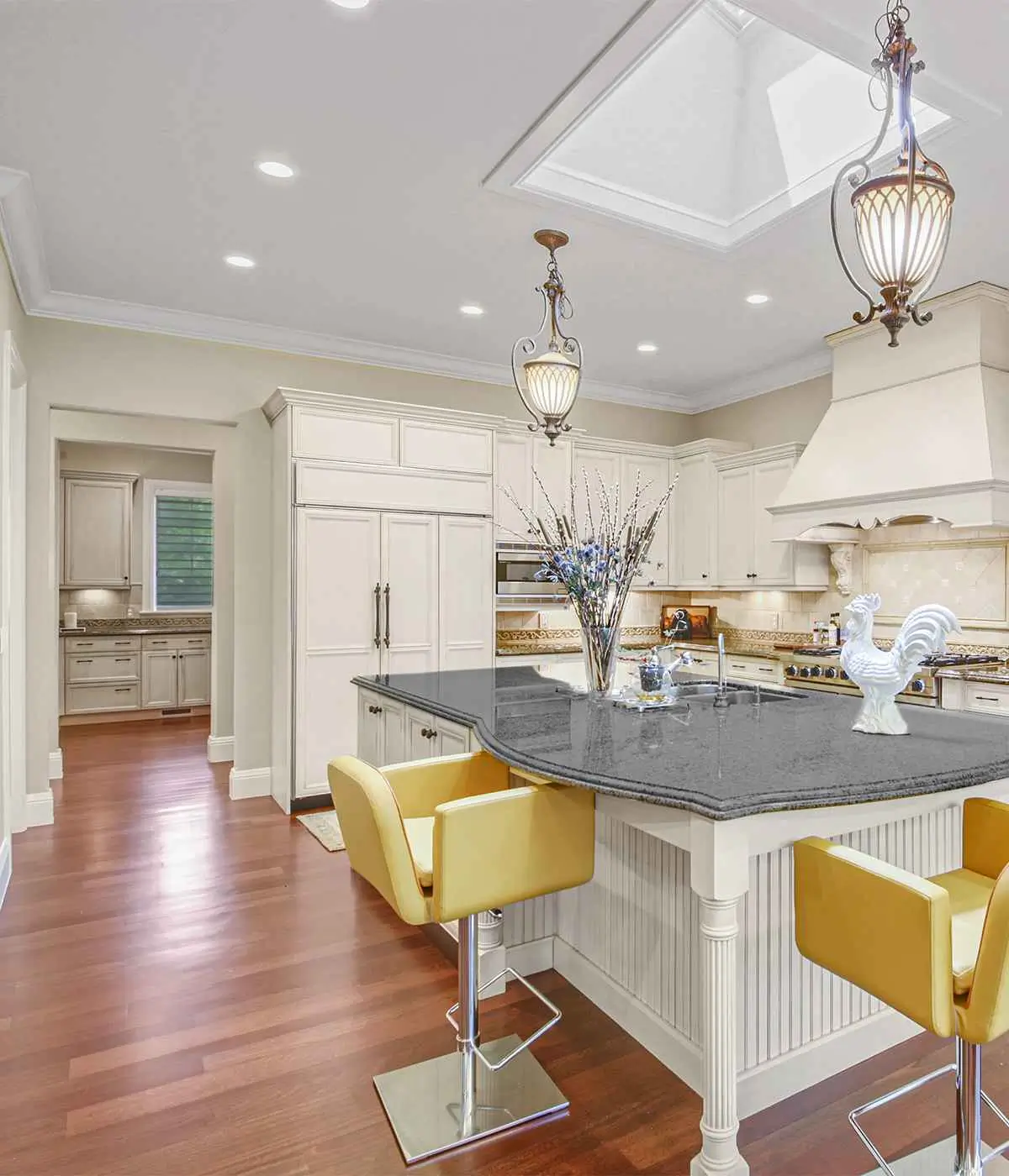 Professional product color adjustment and lighting enhancement for modern kitchen interior