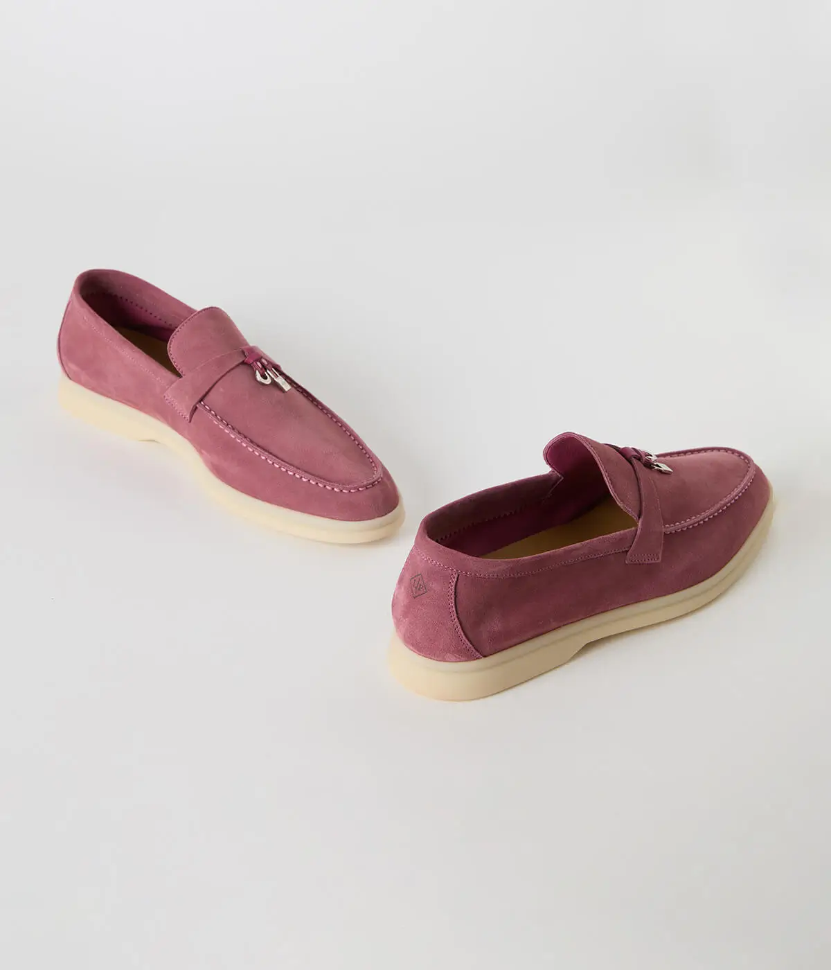 Professional clipping path service for product photography showing a pair of loafers